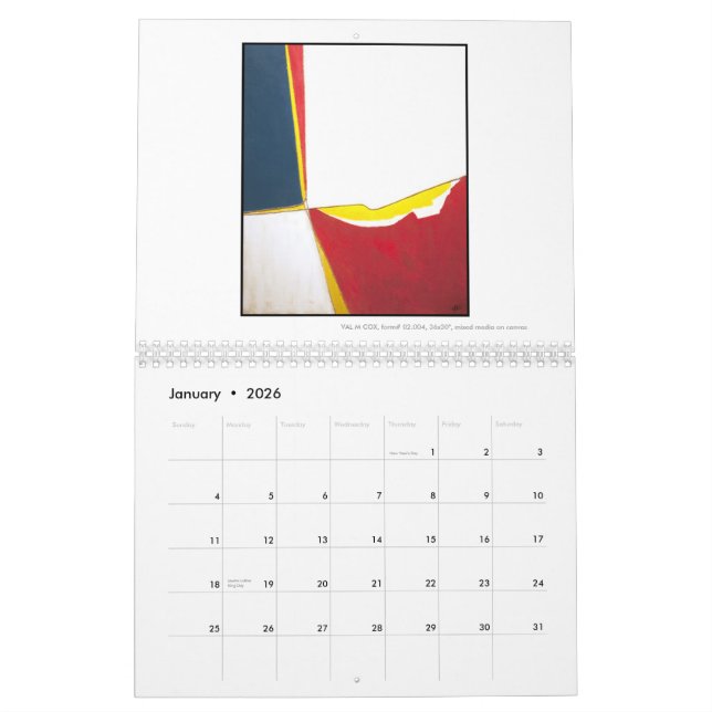 VAL M COX CALENDAR-WORKS IN OIL 1-U.S. edition Calendar (Jan 2026)