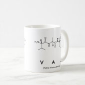 Val peptide name mug (Front Right)