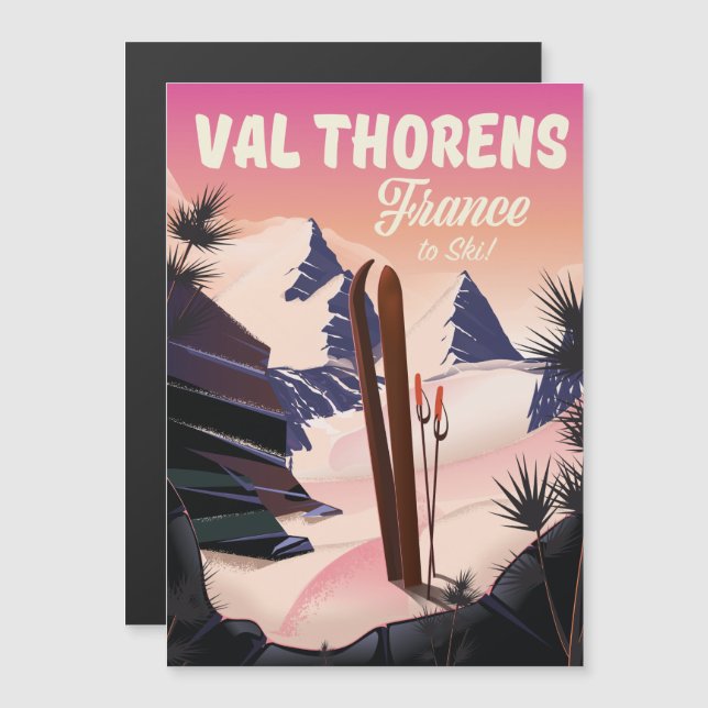 Val Thorens, France ski poster (Front/Back)