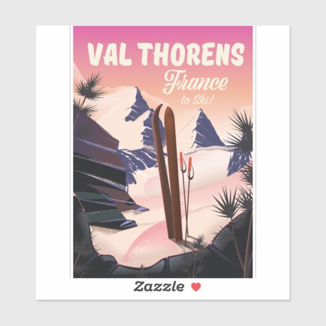 Val Thorens, France ski poster (Sheet)