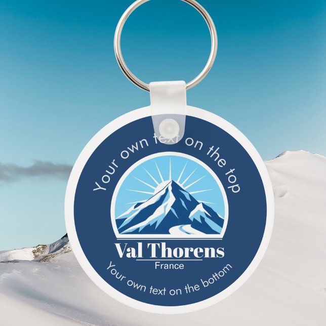 Val Thorens France ski resort vacation  Key Ring (Creator Uploaded)