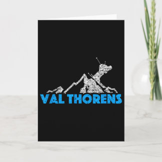 Val Thorens Skiing Snowboarding France Resort Dist Card
