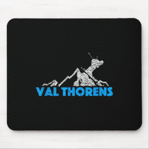Val Thorens Skiing Snowboarding France Resort Dist Mouse Mat