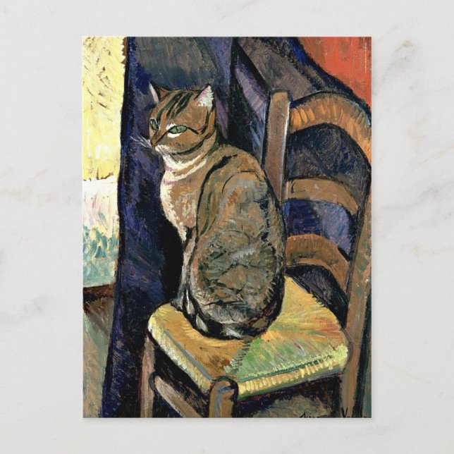 Valadon - Study of a Cat Postcard (Front)