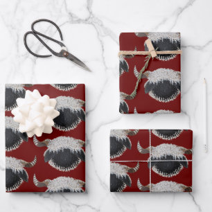 Valais Blacknose Christmas wrapping paper 