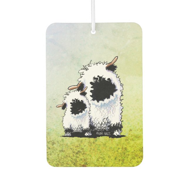 Valais Blacknose Sheep  Car Air Freshener (Front)