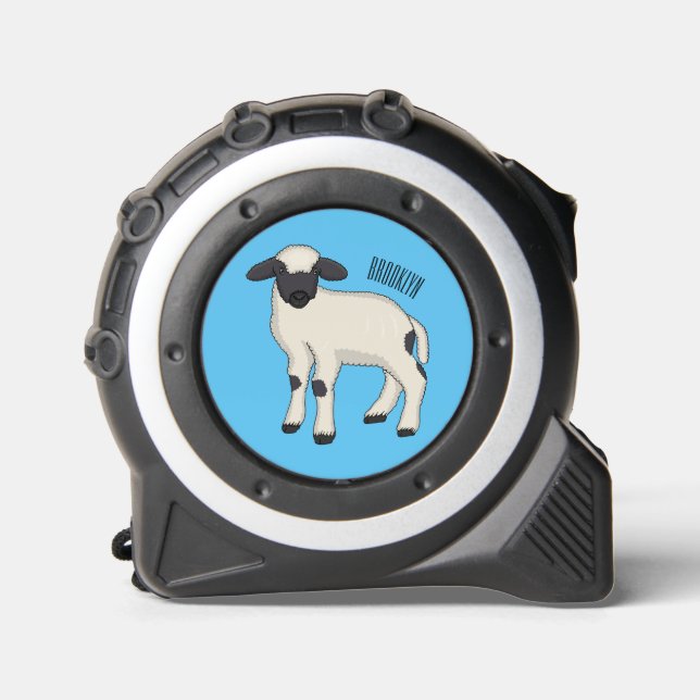 Valais Blacknose sheep cartoon illustration 1 (Front)