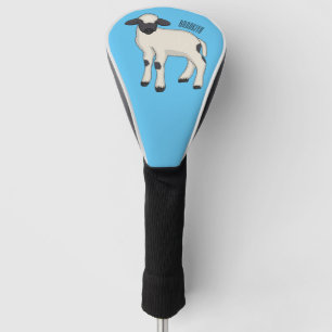 Valais Blacknose sheep cartoon illustration Golf Head Cover