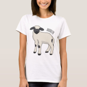Valais Blacknose sheep cartoon illustration T-Shirt