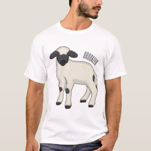 Valais Blacknose sheep cartoon illustration T-Shirt