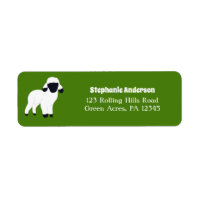 Valais Blacknose Sheep Lamp Return Address