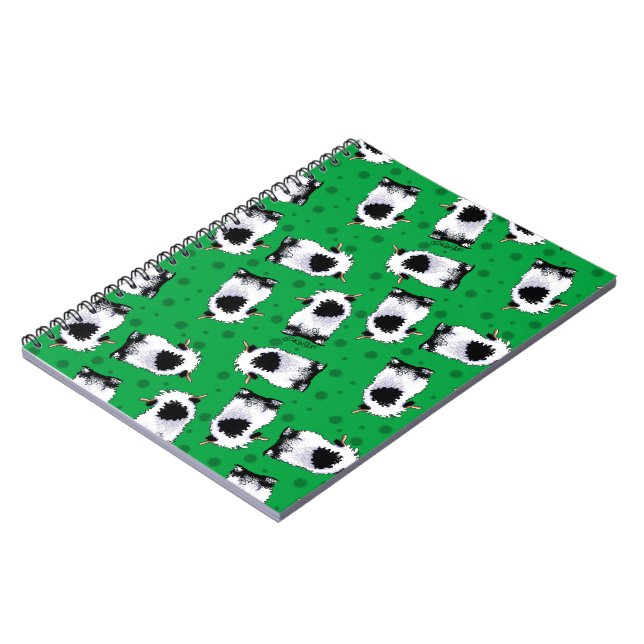 Valais Blacknose Sheep Notebook (Left Side)