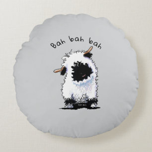 Valais Blacknose Sheep Round Cushion