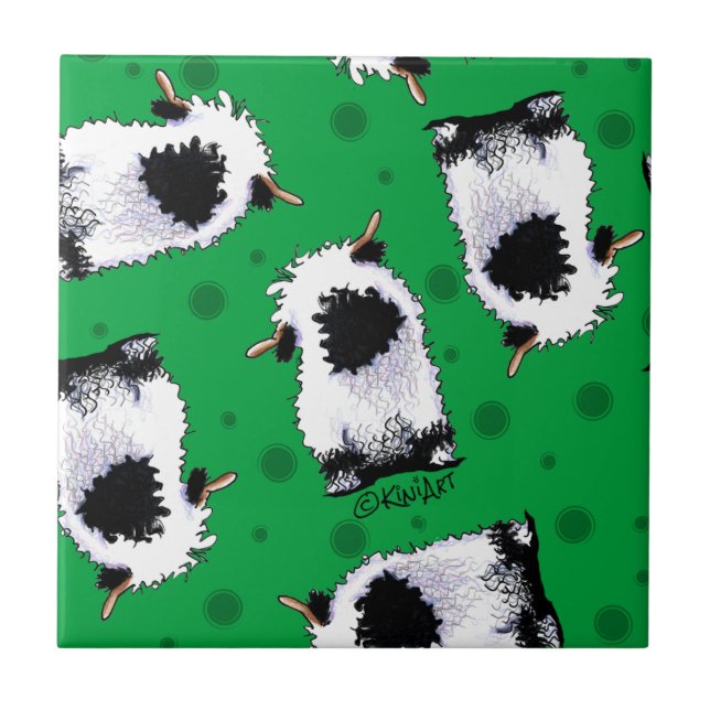 Valais Blacknose Sheep Tile (Front)