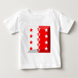 Valais Flag Gem Baby T-Shirt