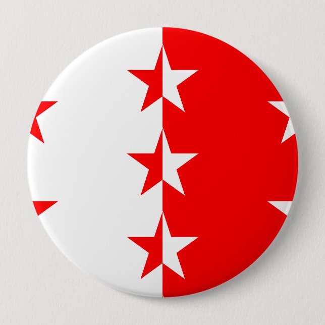 Valais, Switzerland 10 Cm Round Badge (Front)
