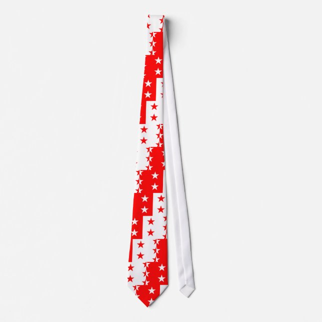 Valais, Switzerland flag Tie (Front)