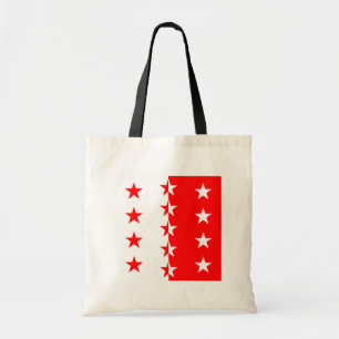 Valais, Switzerland flag Tote Bag