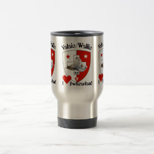 Valais v Wallis Suisse v Switzerland Tasse Travel Mug