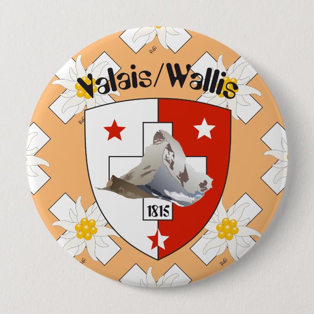 Valais / Wallis Suisse-Schweiz Buttons (Front)