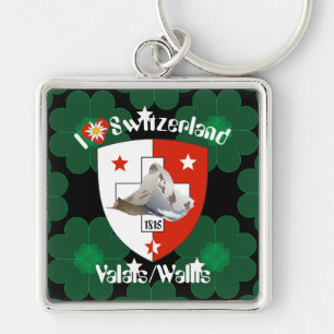 Valais / Wallis Suisse-Schweiz Schlüsselanhänger Key Ring