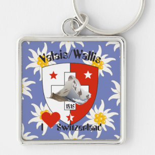 Valais / Wallis Suisse-Schweiz Schlüsselanhänger Key Ring