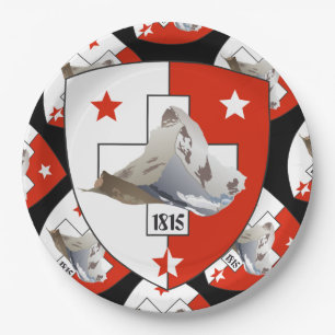 Valais - Wallis - Suisse - Switzerland Paper Plate