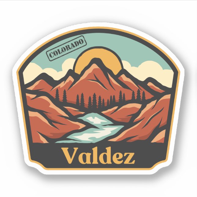 Valdez, Colorado Sticker (Front)
