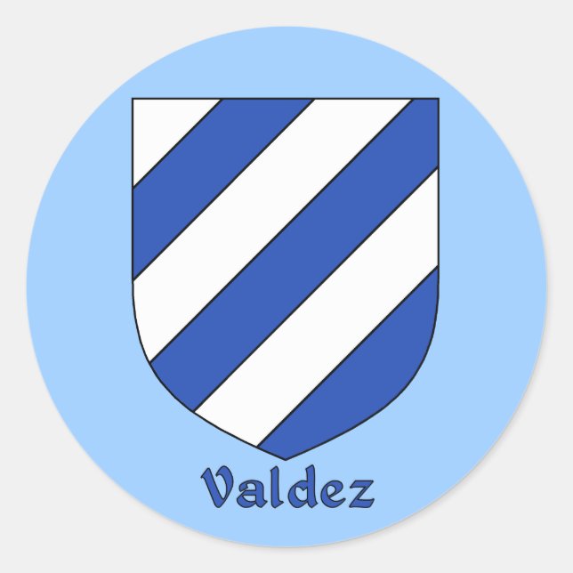 Valdez Family Shield Stickers (Front)