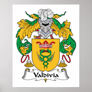 Valdivia Family Crest Poster