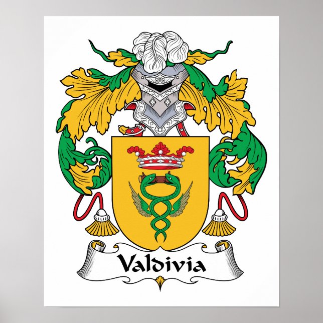 Valdivia Family Crest Poster (Front)