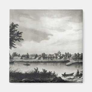 Valdivia, from 'The History of Chile'engraved Magnet