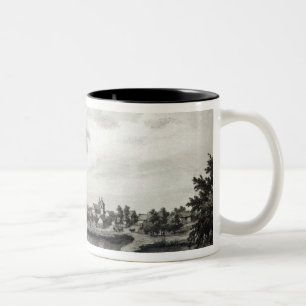 Valdivia, from 'The History of Chile'engraved Two-Tone Coffee Mug