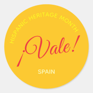 Vale! Spain Classic Round Sticker