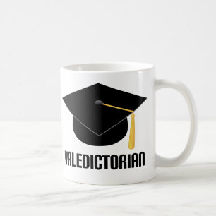 Valedictorian Black Grad Hat Coffee Mug