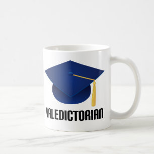 Valedictorian Blue Grad Hat Coffee Mug