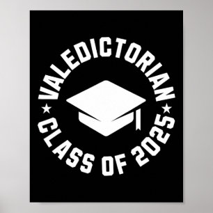 Valedictorian Cl Of 2025 Graduation Poster