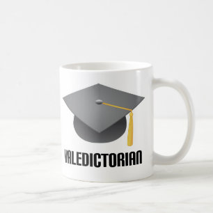Valedictorian Grey Grad Hat Coffee Mug