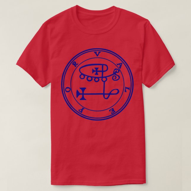 Valefor Sigil Tempts Thieves to Steal Blue T-Shirt (Design Front)