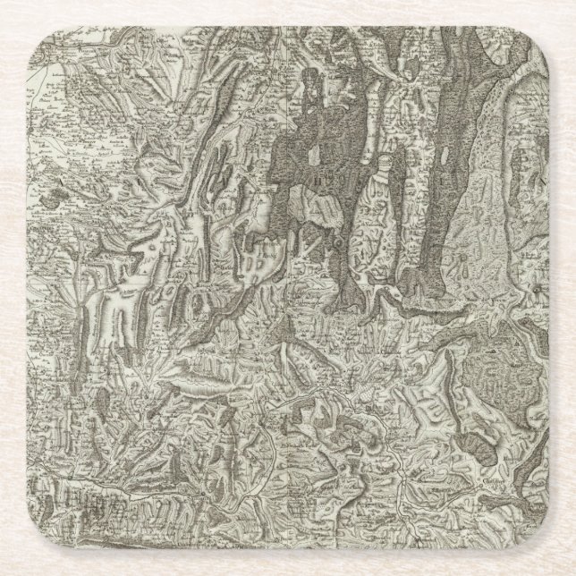 Valence Square Paper Coaster (Front)