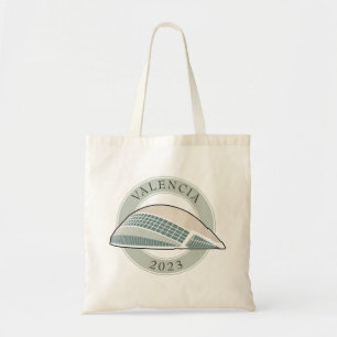 Valencia 2023 Mint and Black Tote Bag