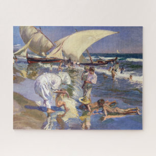 Valencia Beach Morning Light Joaquín Sorolla Jigsaw Puzzle