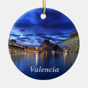 Valencia by night ornament