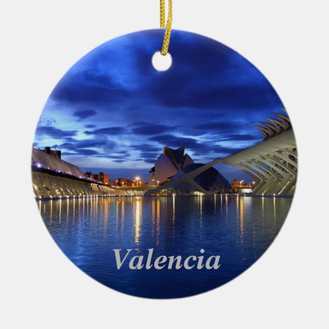 Valencia by night ornament (Front)