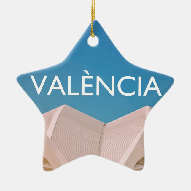 Valencia Ceramic Tree Decoration (Front)