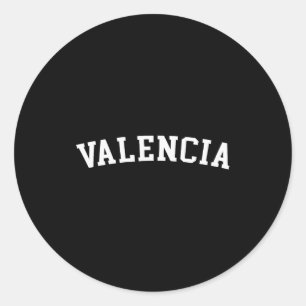 Valencia classic round sticker