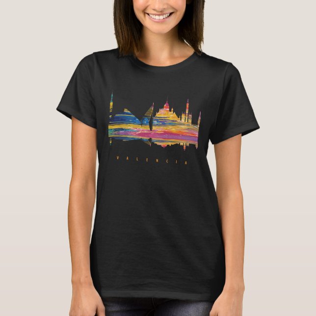 Valencia Colourful Silhouette T-Shirt (Front)