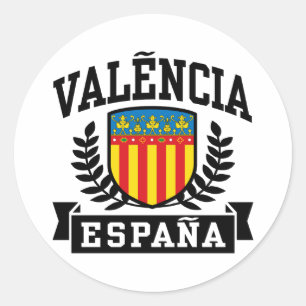 Valencia Espana Classic Round Sticker