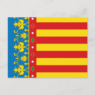 Valencia Flag Postcard