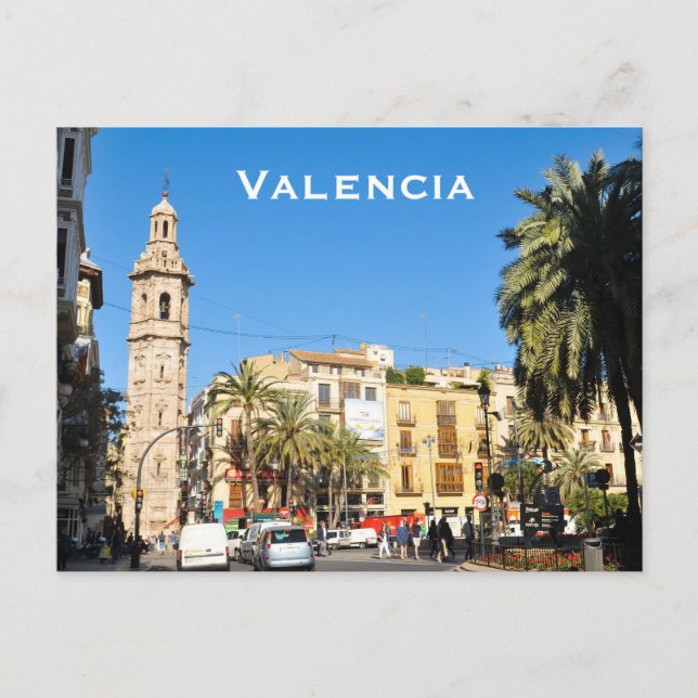 Valencia in Catalunia, Spain Postcard (Front)